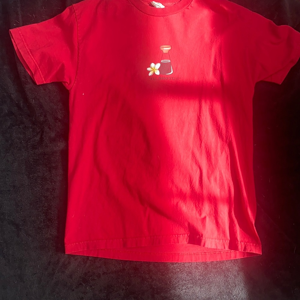 Men Large red t shirt